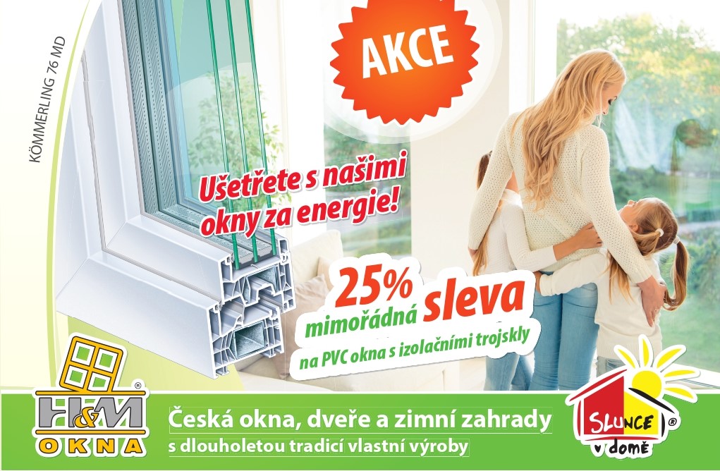 25% energetická sleva na PVC okna